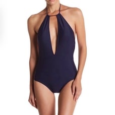 NWT Navy Blue Ted Baker Halter Swimwear