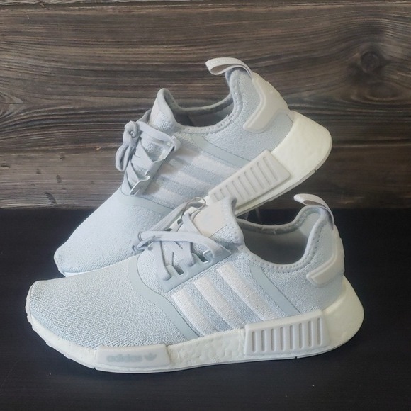 New Adidas NMD R1 Light Gray Sneakers