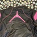 Women's Icon Contra Textile Motorcycle Jacket Black/Pink Size Medium Lined