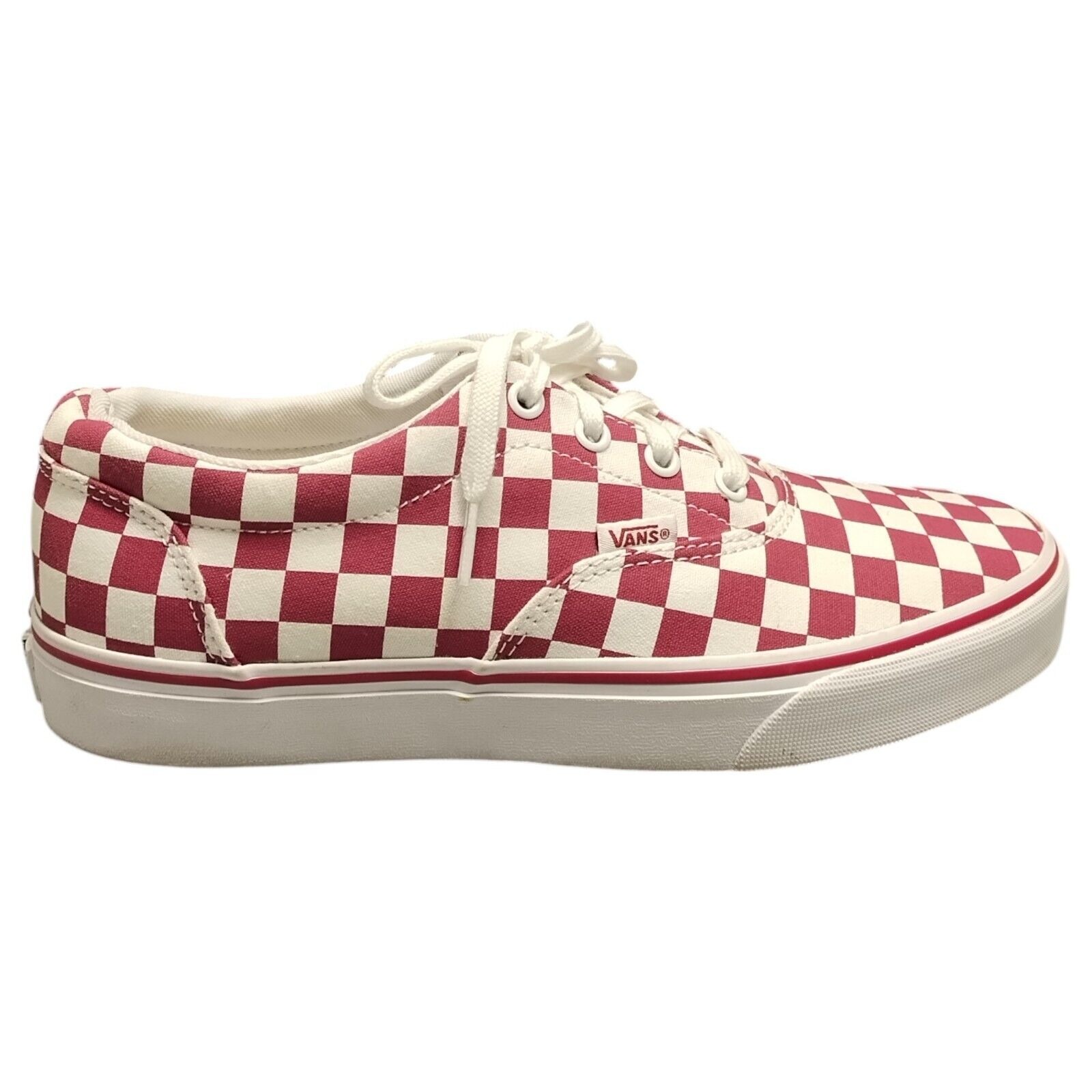 Vans Athletic Sneaker Shoes Womens 9.5 Womens Red White Checkered Upper Low Top