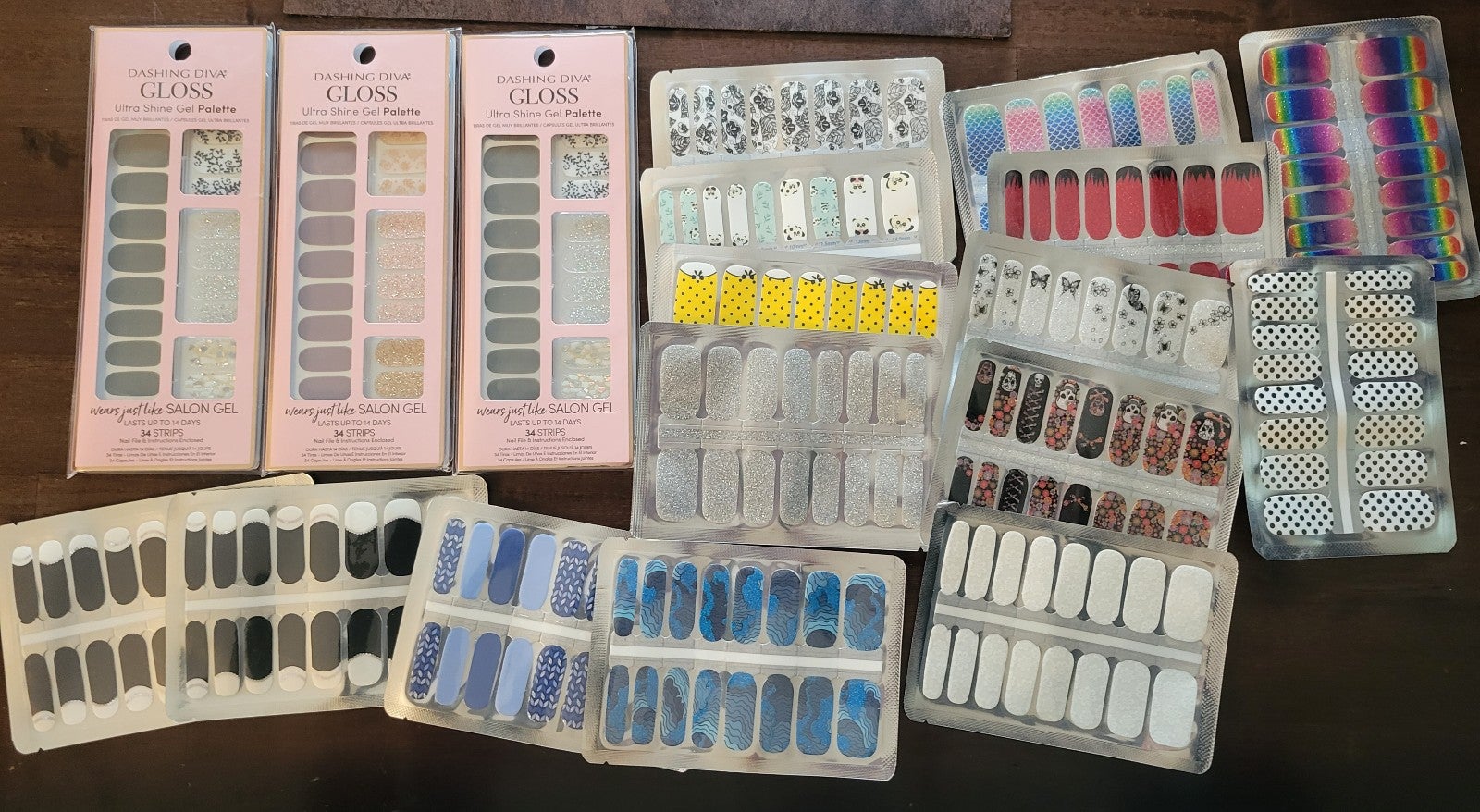18 new sets of nail polish strips