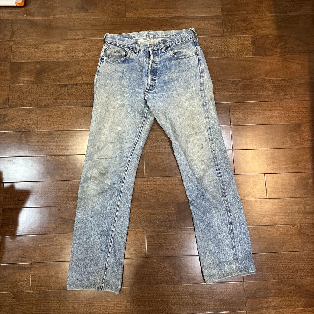Levi's 501 1966 Early Model, Button Fly 2, with Repair Reinforcement, Vintage