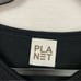 Planet Black Brown Crew Neck Pima Cotton Blend Light Knit Top One Size