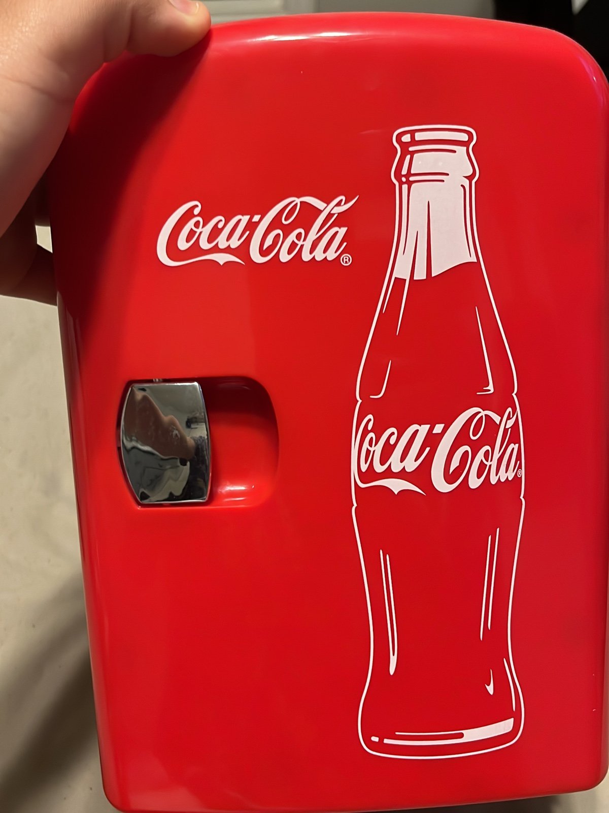 coca cola mini fridge