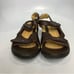 Unstructured by Clarks brown leather sandals size 9.5