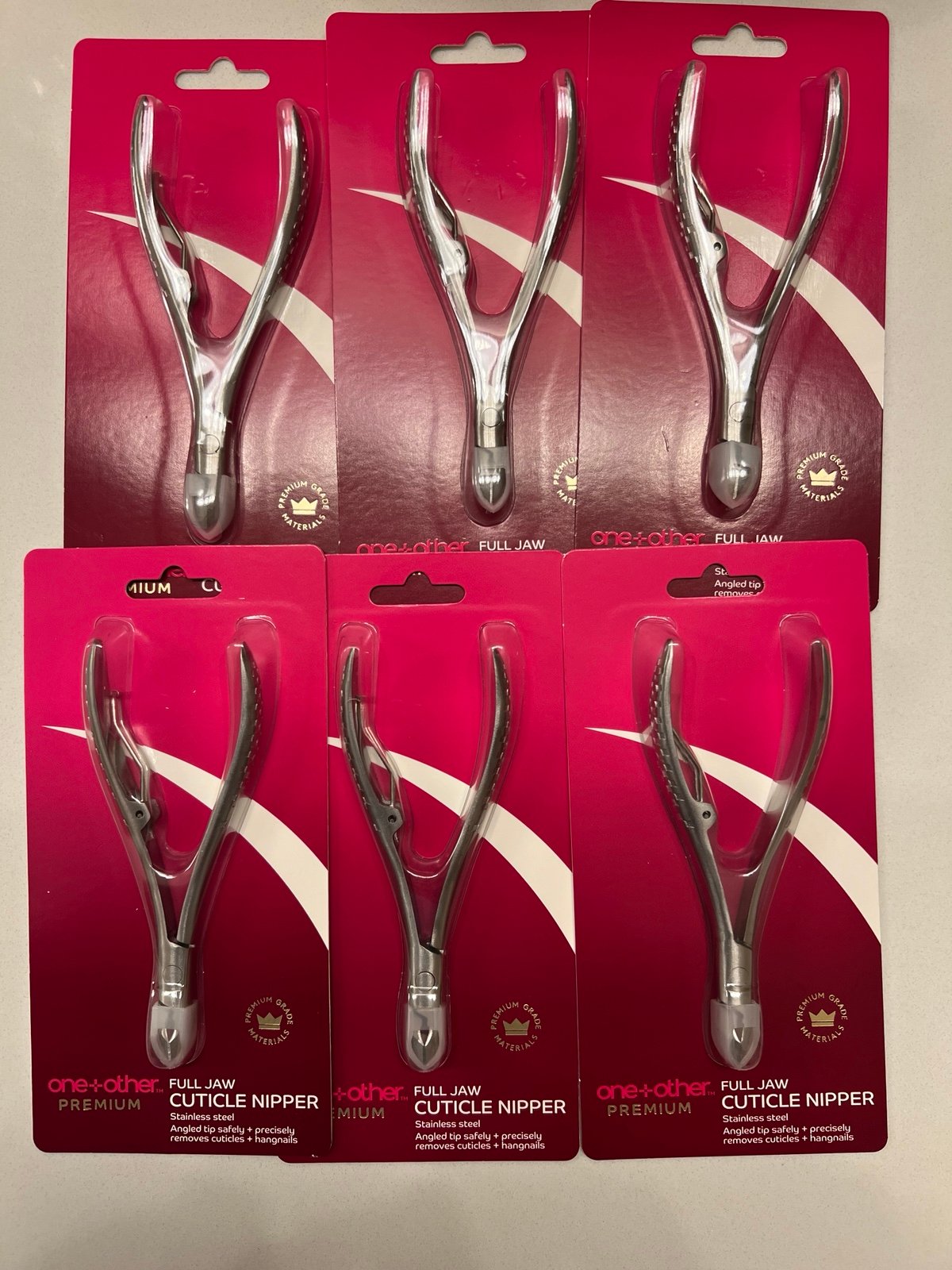 one+other Full Jaw Cuticle Nipper Premium Grade! 6-pack
