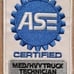ASE Certified Med/Hvy Truck Technician Iron on patch 4 ct.