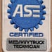 ASE Certified Med/Hvy Truck Technician Iron on patch 4 ct.