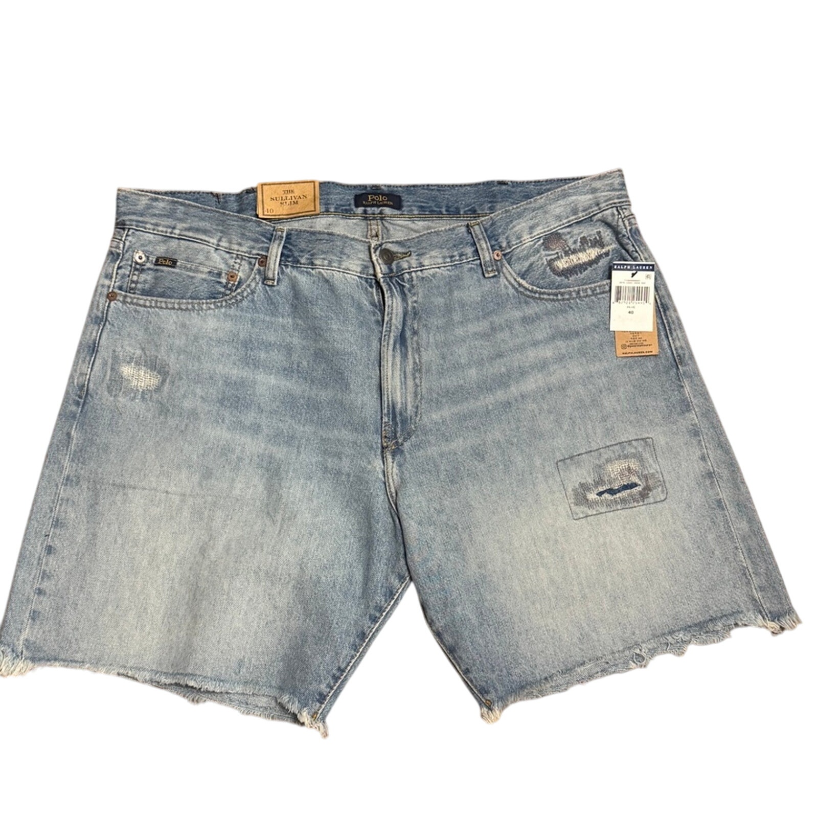 Polo Ralph Lauren Sullivan Slim Distressed Denim Cut-Off
