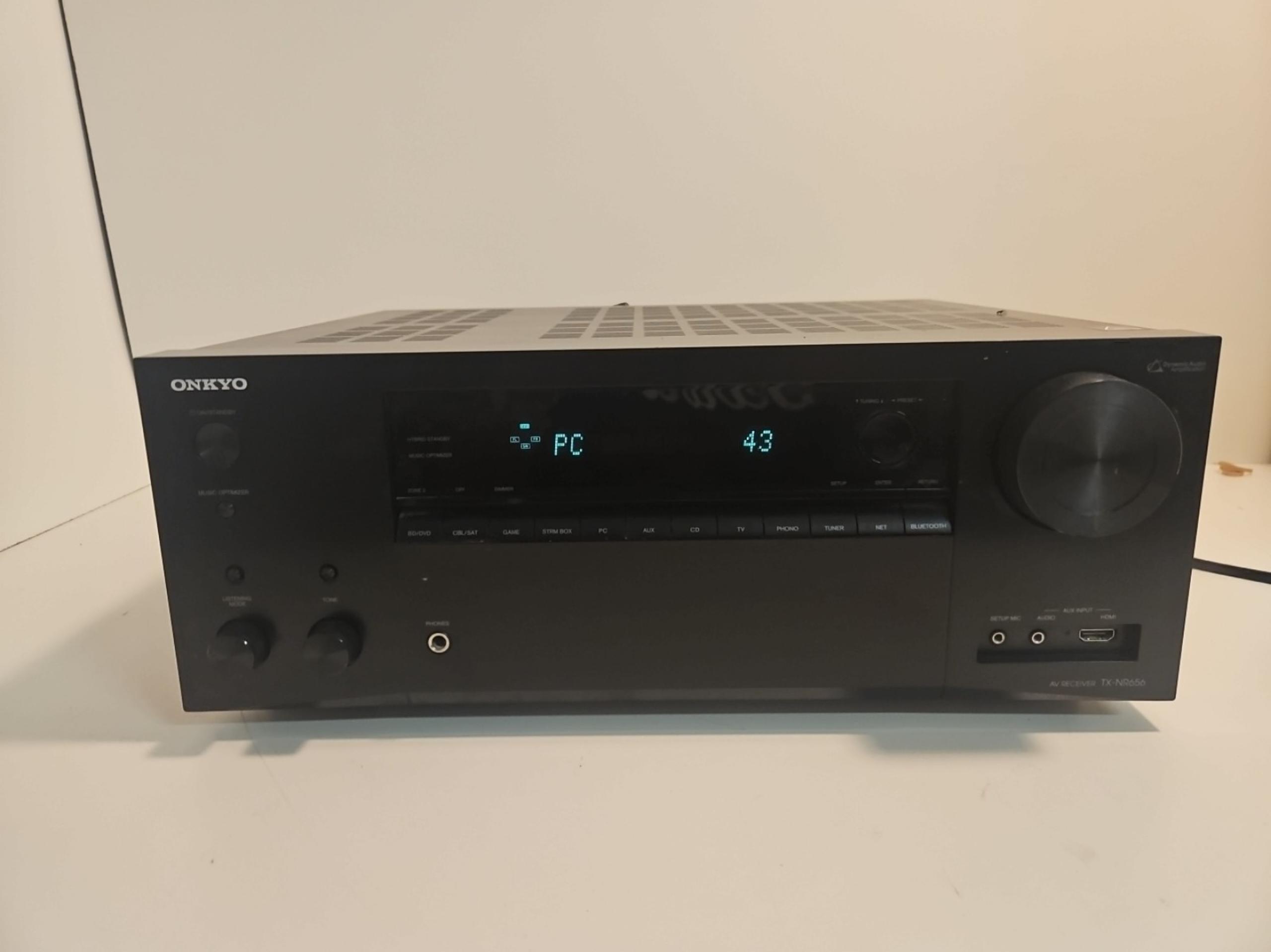 Onkyo TX-NR656 7.2 Ch 4K UHD Network AV Receiver Wi-Fi ATMOS Dolby Home Theater