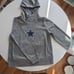 Women's Nike Heather Charcoal Dallas Cowboys Lightweight Performance Hooded Top