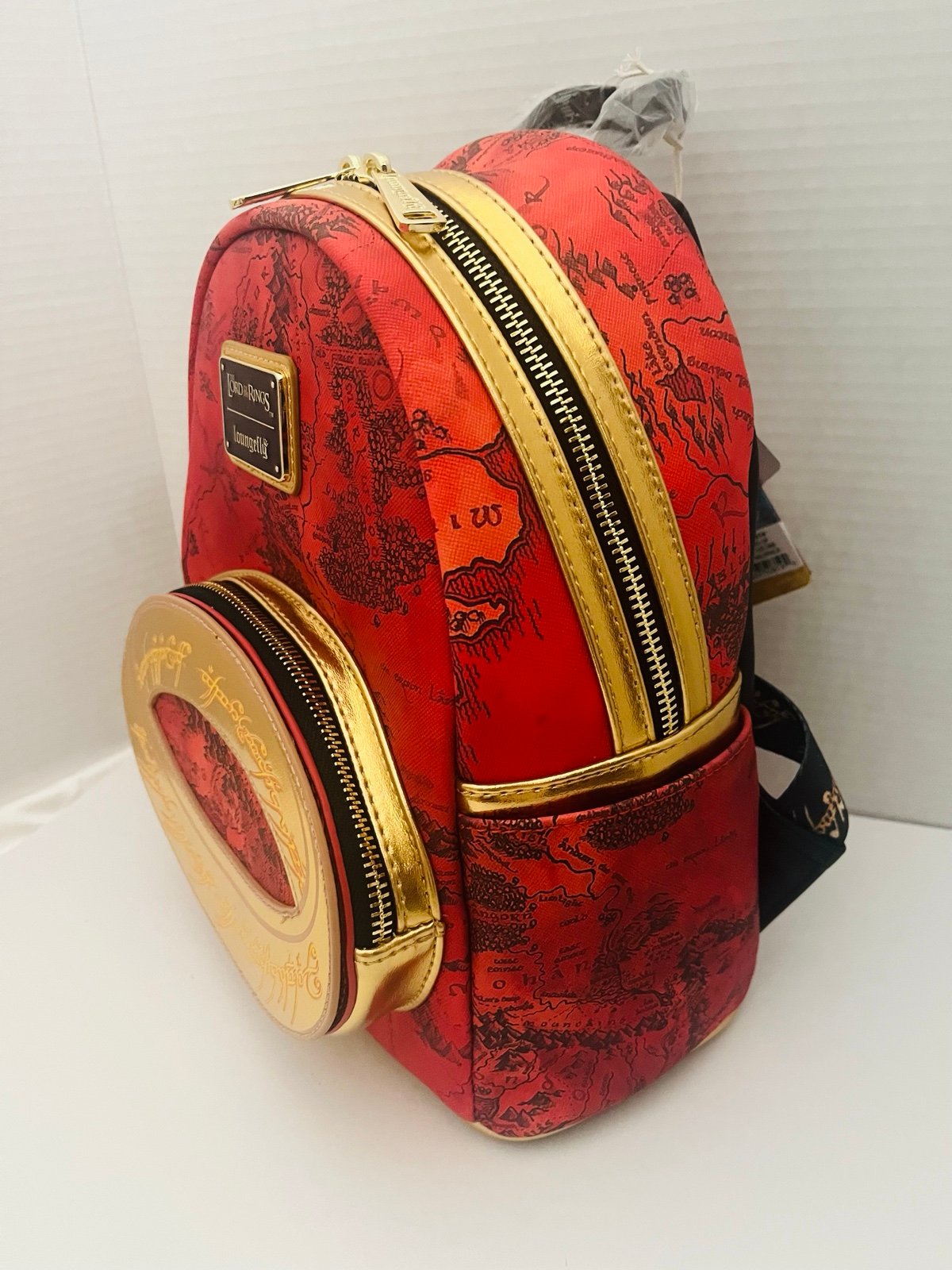 NWT Loungefly Lord of the Rings, The One Ring Glow Mini Backpack