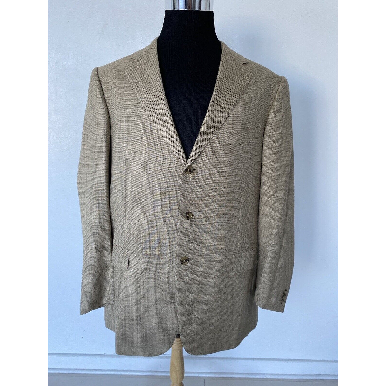 3000 Ermenegildo Zegna Blazer Italy Mens IT56L US40L Wool & Silk 3 Button