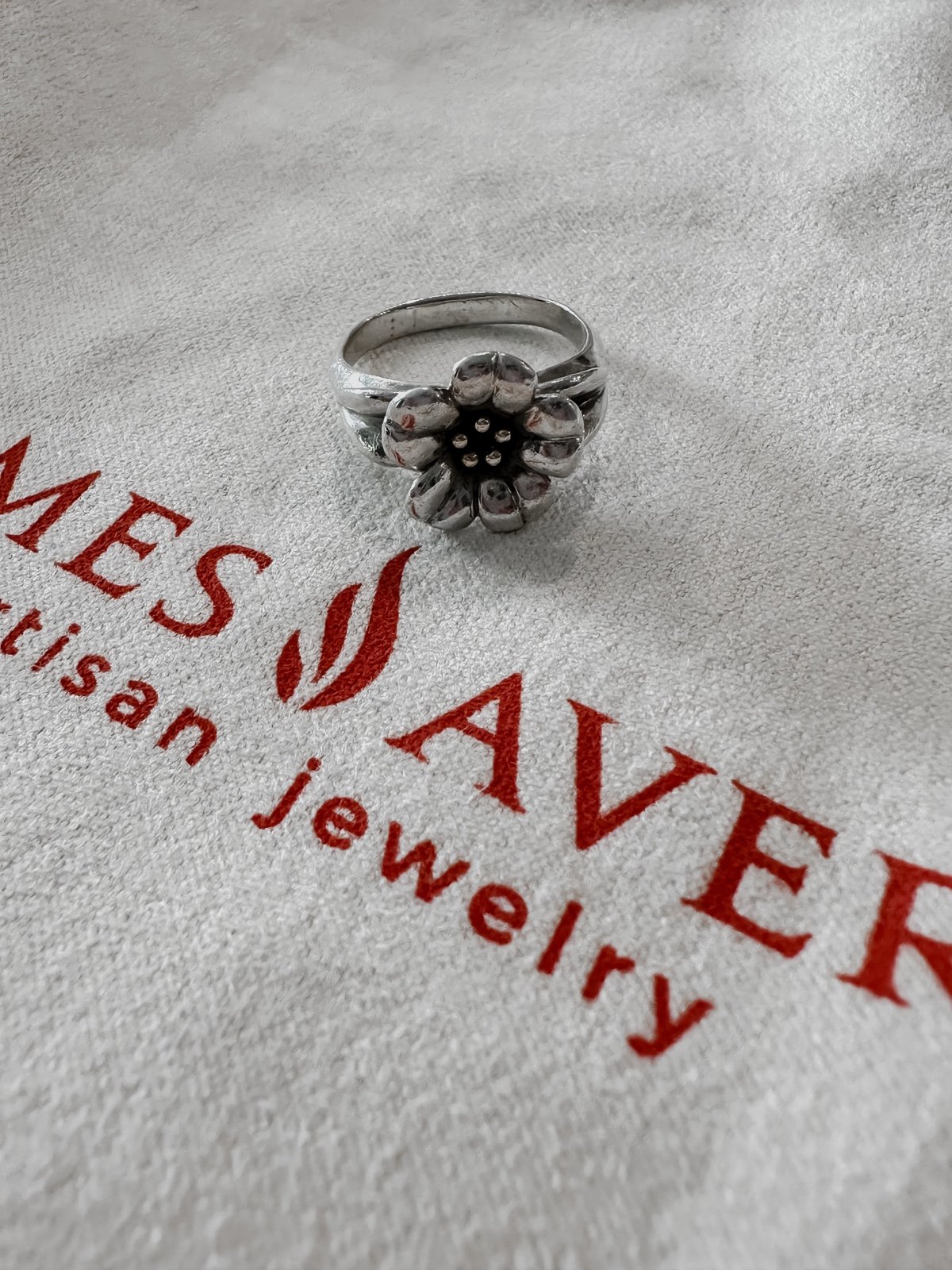 James Avery April Flower Ring