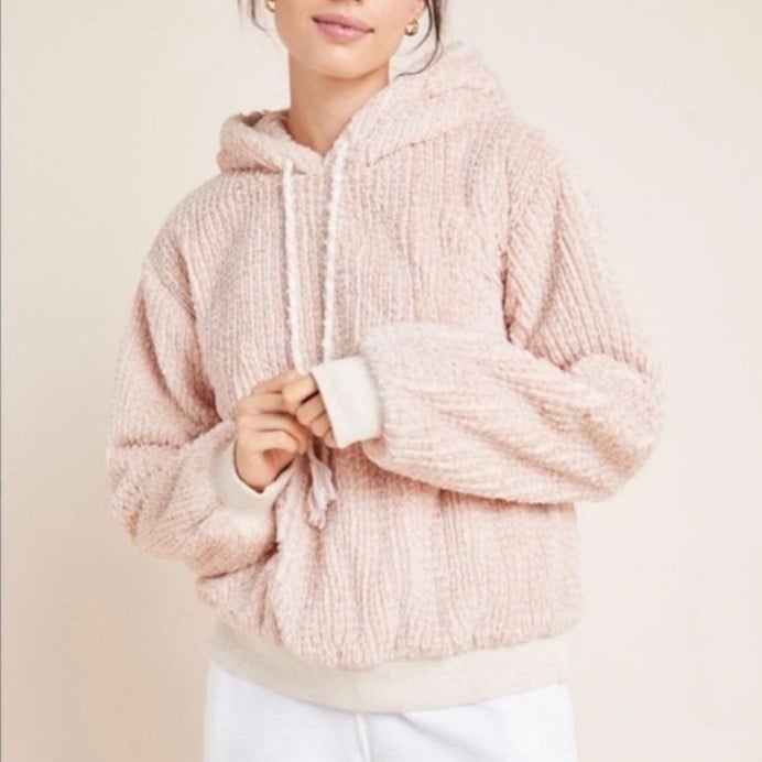 Anthropologie SAT SUN Nanette Sherpa Hoodie/ Small