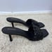 Express Open Toes Heeled Sandals Size 9 Black Womens