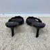 Express Open Toes Heeled Sandals Size 9 Black Womens