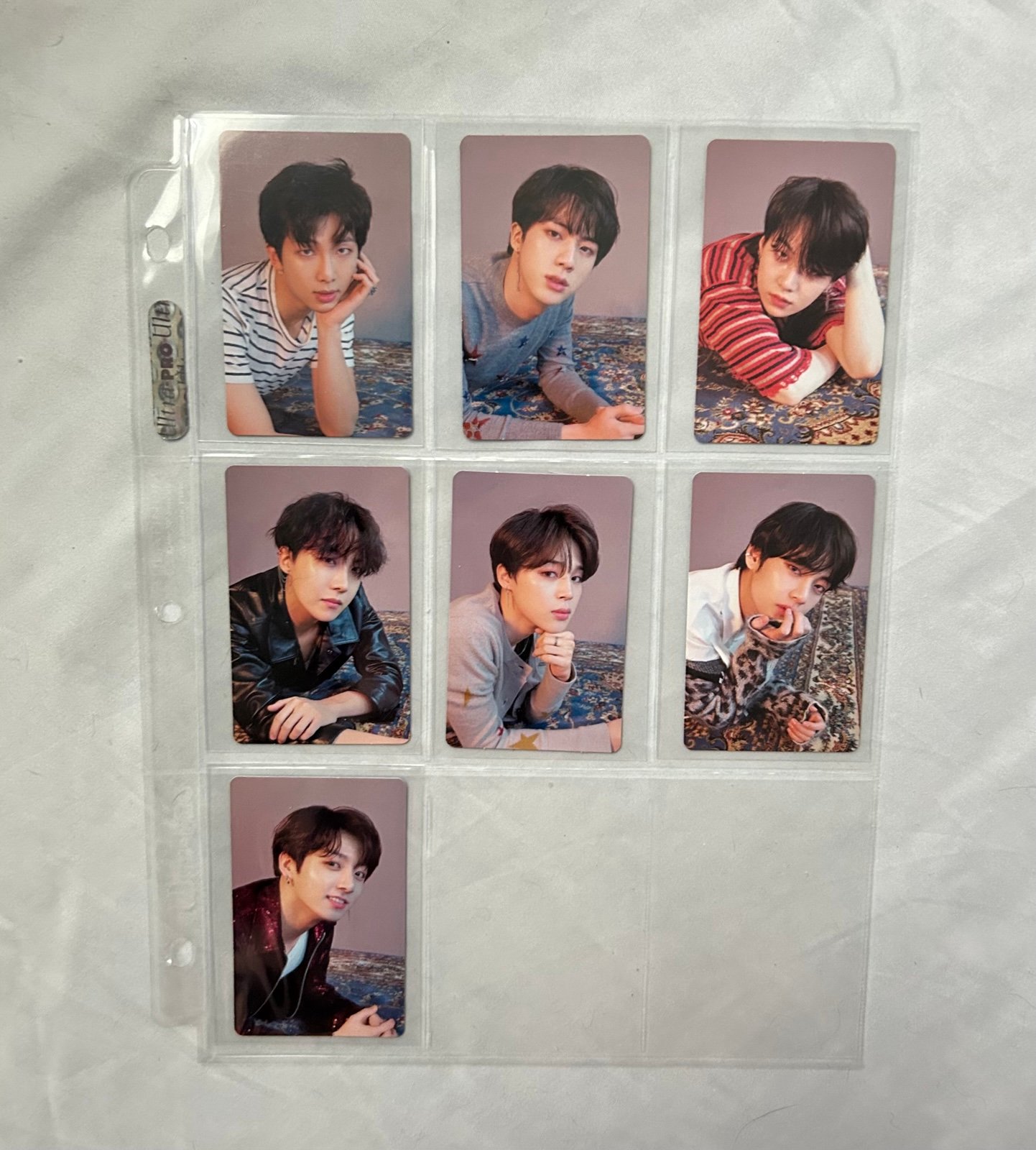 BTS Official Love Yourself: TEAR 'O' Version Photocards - Full Set of 7
