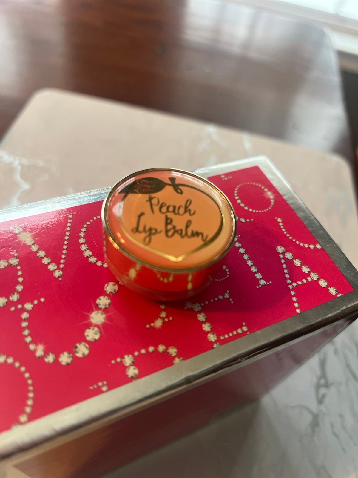 RARE Too Faced Peach Lip Balm HTF mini 5 ml