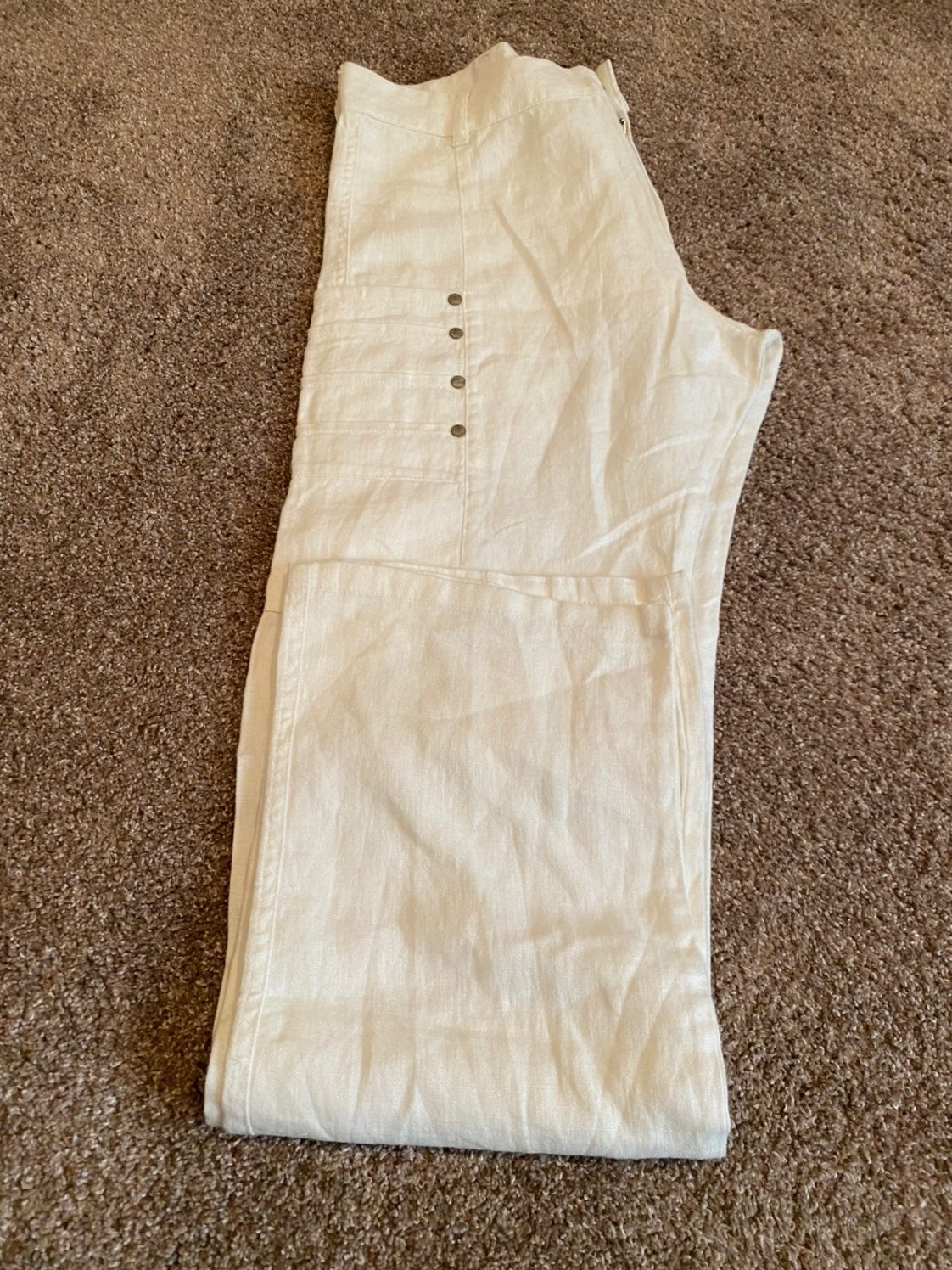 D&A JNS Linen White Pants