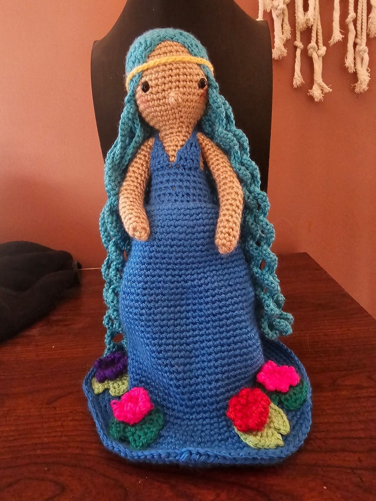 NWOT Lady of the Lake/Water Fairy - Hand Crocheted Plush
