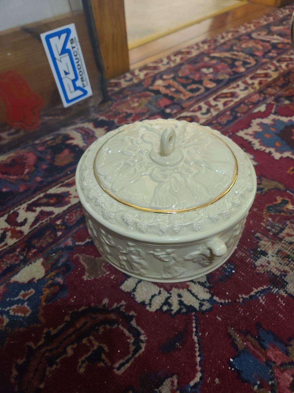 Vintage glass piece large
