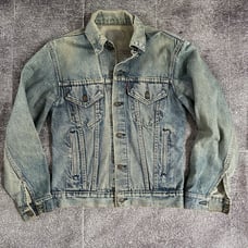 Men's Vintage 80's Levi's USA Light Blue Batman Trucker Type 3 Jean Jacket Sz M