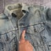 Men's Vintage 80's Levi's USA Light Blue Batman Trucker Type 3 Jean Jacket Sz M