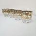 Set of 4 CULVER VALENCIA Gold Cocktail / Rocks Bar Glasses