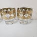 Set of 4 CULVER VALENCIA Gold Cocktail / Rocks Bar Glasses
