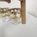 Set of 4 CULVER VALENCIA Gold Cocktail / Rocks Bar Glasses