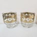 Set of 4 CULVER VALENCIA Gold Cocktail / Rocks Bar Glasses