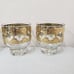 Set of 4 CULVER VALENCIA Gold Cocktail / Rocks Bar Glasses