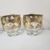 Set of 4 CULVER VALENCIA Gold Cocktail / Rocks Bar Glasses