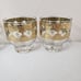 Set of 4 CULVER VALENCIA Gold Cocktail / Rocks Bar Glasses