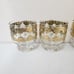 Set of 4 CULVER VALENCIA Gold Cocktail / Rocks Bar Glasses
