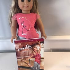 american girl doll ISABELLE with book