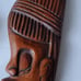 Vintage African Art Wood Hand Carved 20in long wall hanging decor