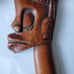 Vintage African Art Wood Hand Carved 20in long wall hanging decor