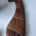 Vintage African Art Wood Hand Carved 20in long wall hanging decor