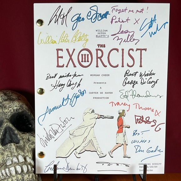 The Exorcist III Script Signed- Autograph Reprints- 145 Pages- Horror Movie