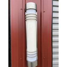 Ashley Lighting Nickel Sconce 26 x 5 Fluorescent Art Deco Bar Light Vanity