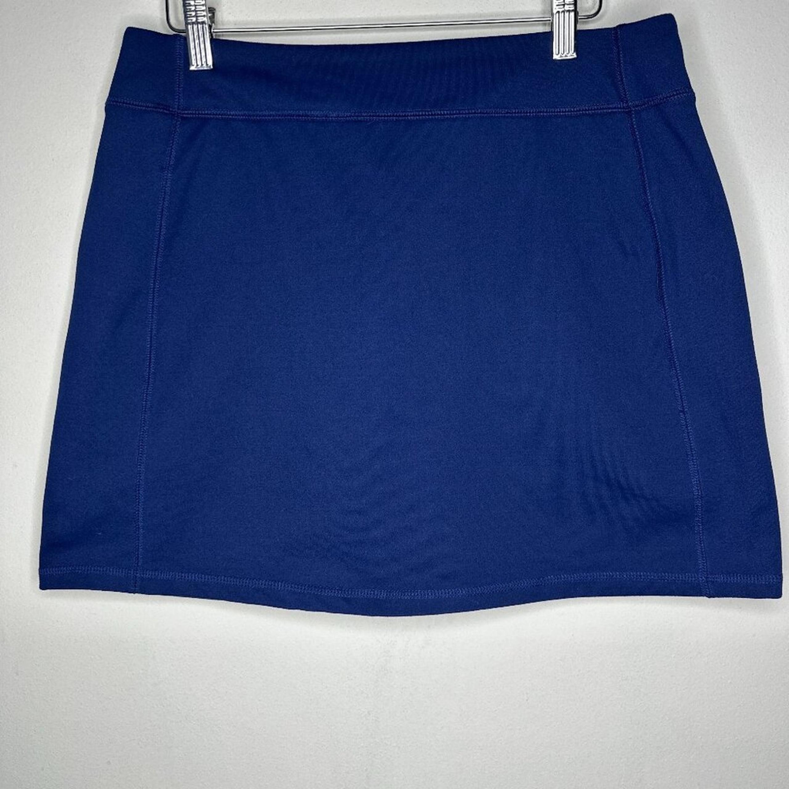 NWOT Lands End Womens Navy Blue Athletic Skort Size M Pull On Stretch Exercise