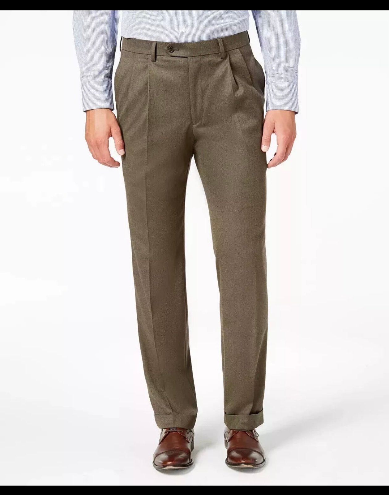NEW with tags Lauren Ralph Lauren Men’s Flat Front Trousers Taupe 32W x 32L