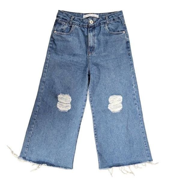 Lift Denim wide leg chopped pant sz 28