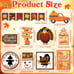 14 Pcs Fall Pumpkin Tiered Tray Decor Thanksgiving Tiered Tray Decorations