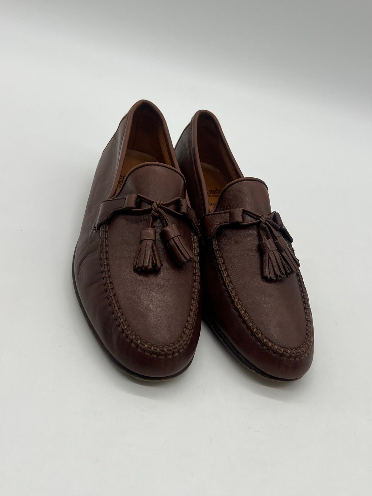 Allen Edmonds Urbino Mens Sz 8.5D Tassel Loafers Black Leather Italy Dress Shoes