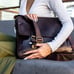 DOUBLE SNAP & LOCK VINTAGE LARGE LEATHER MESSENGER BAG - TOBACCO