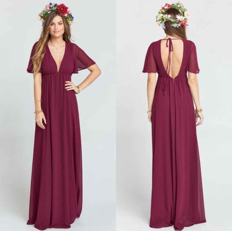 NWOT SMYM Faye Flutter Maxi Dress Size M