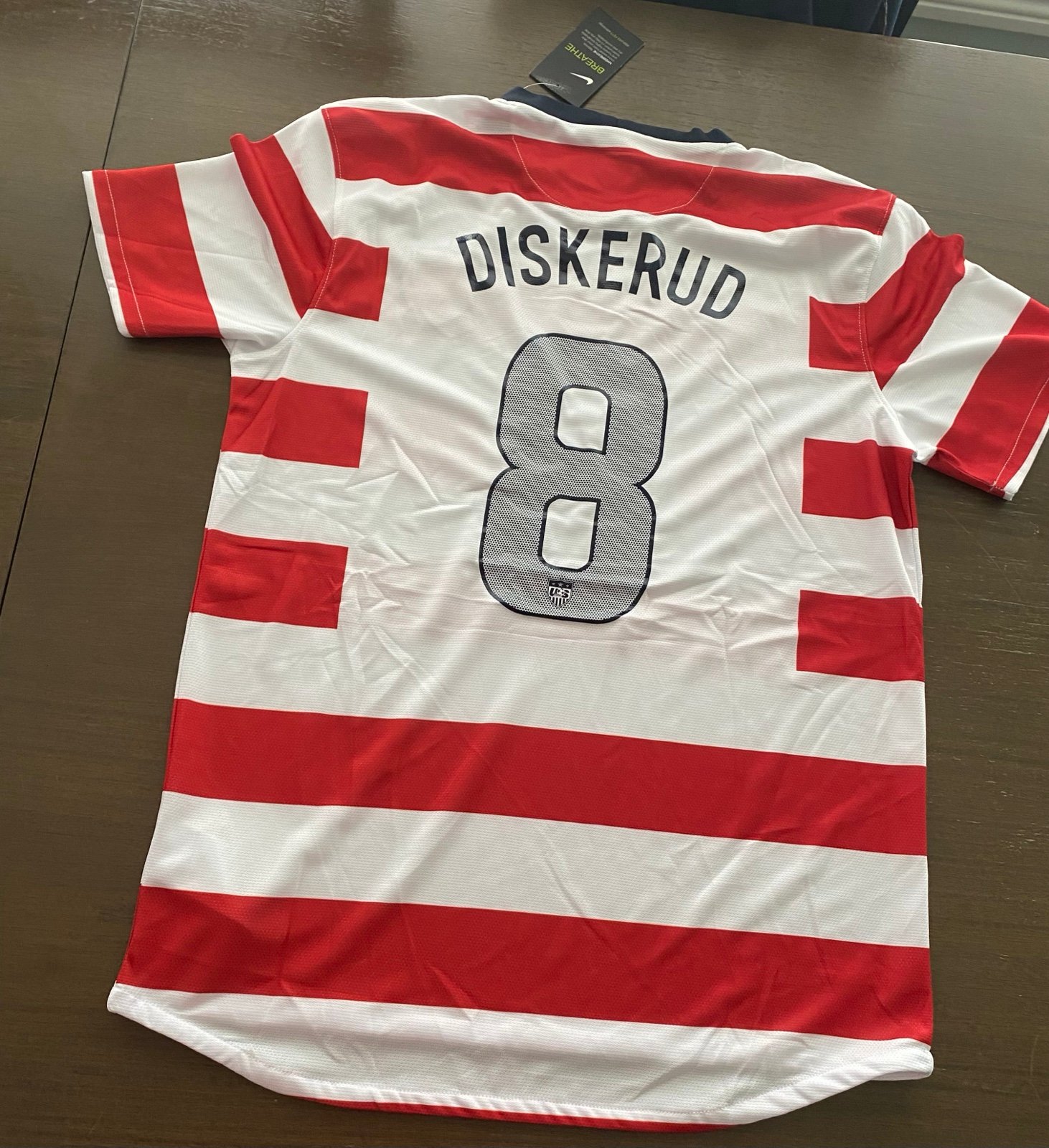 Mix Diskerud USMNT USA Soccer Nike Jersey NWT 2012 Waldo Men XL Extra L MLS #8